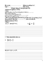Đề kiểm tra học kì I môn Toán lớp 5